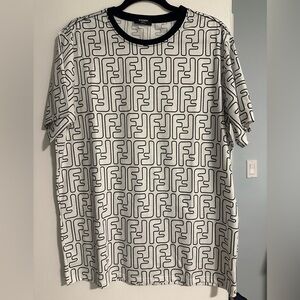 Fendi Monogram Black and White Tee